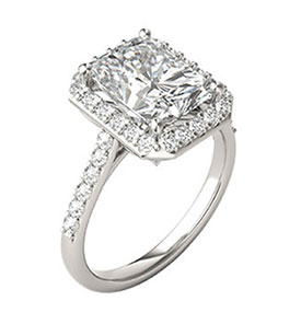 Moissanite ring