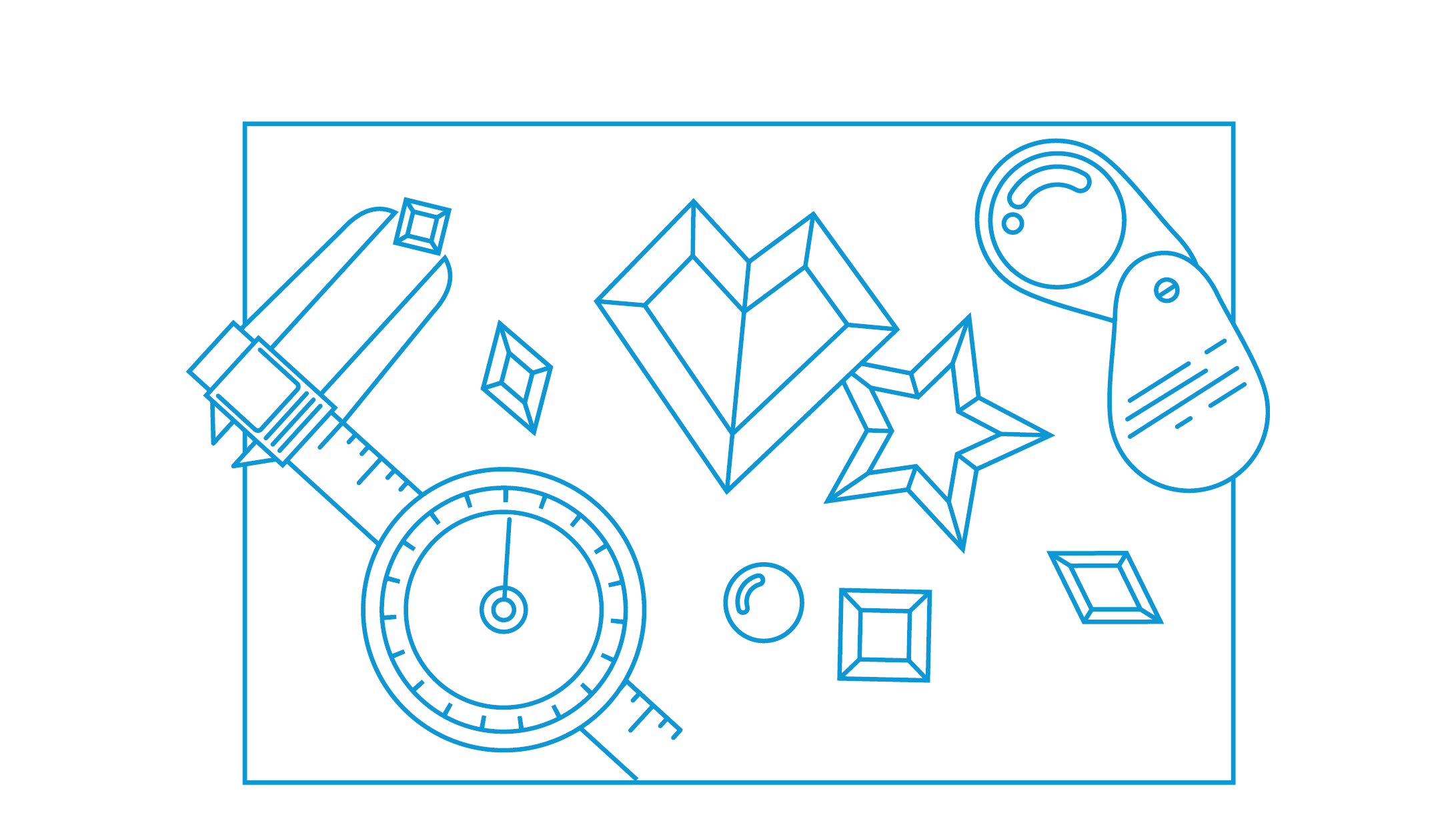 Jewelry workspace illustration 