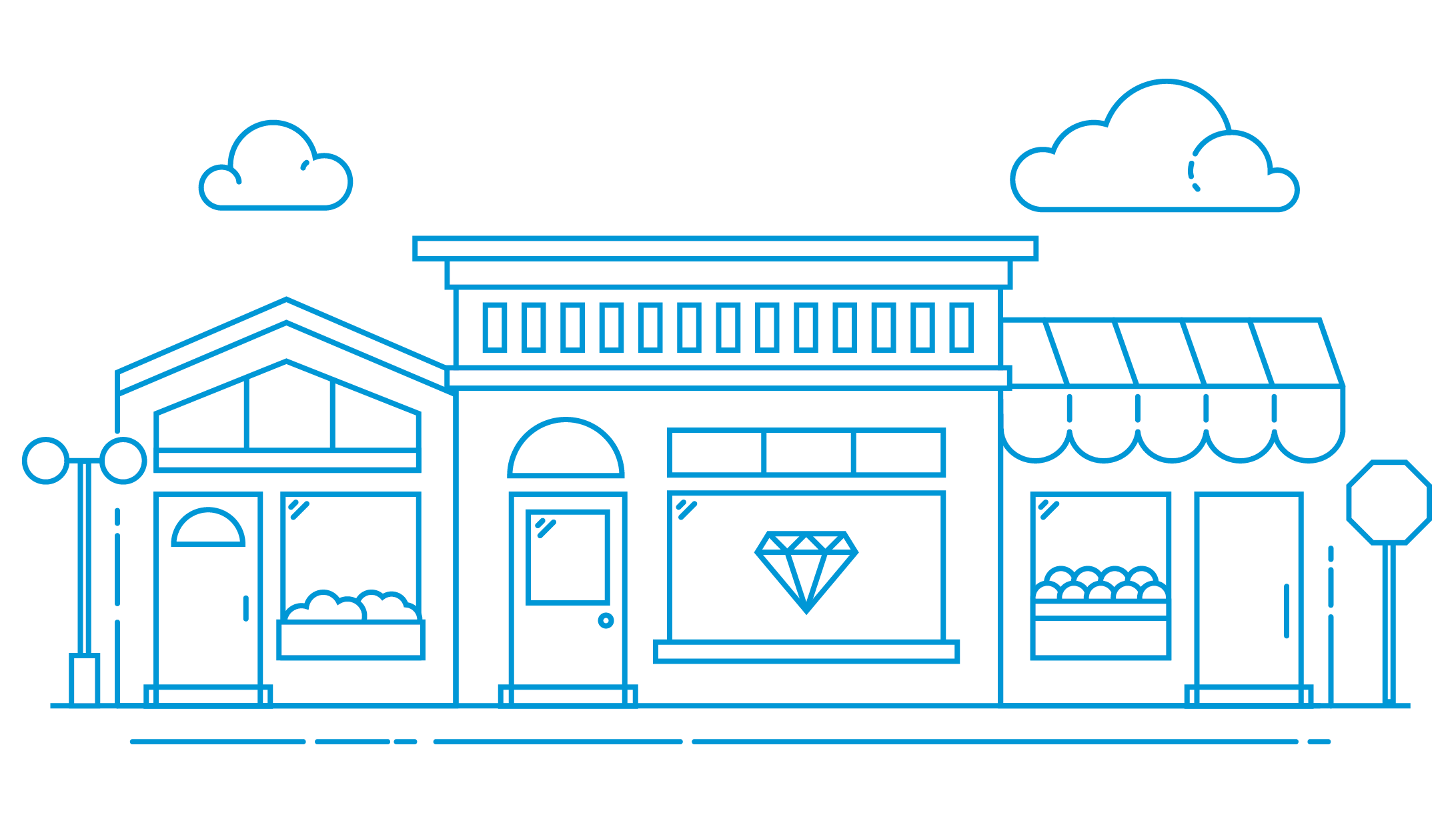 Jeweler Storefront Illustration