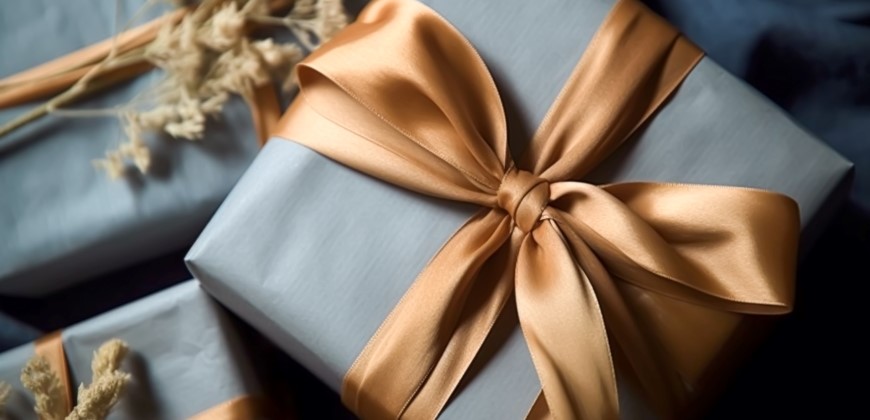 Picture of a gift with a ribbon