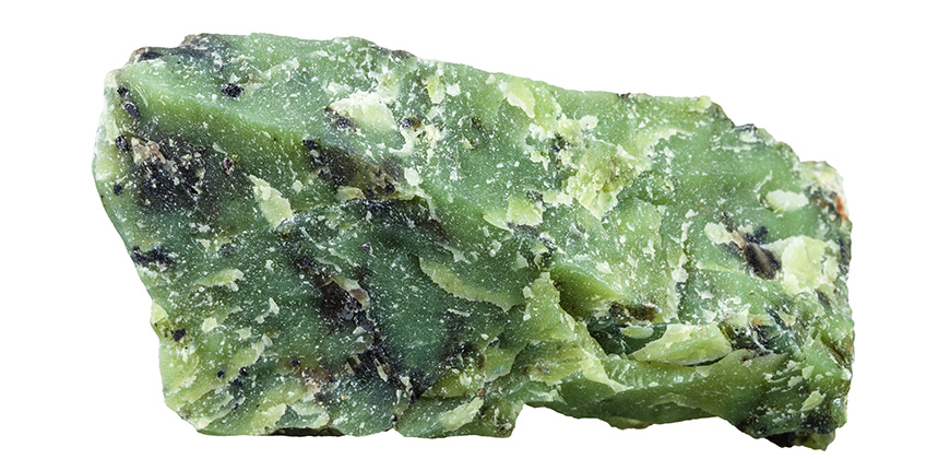 serpentine gemstone sample