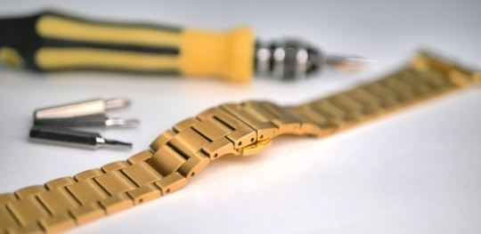Watch band with repair tools